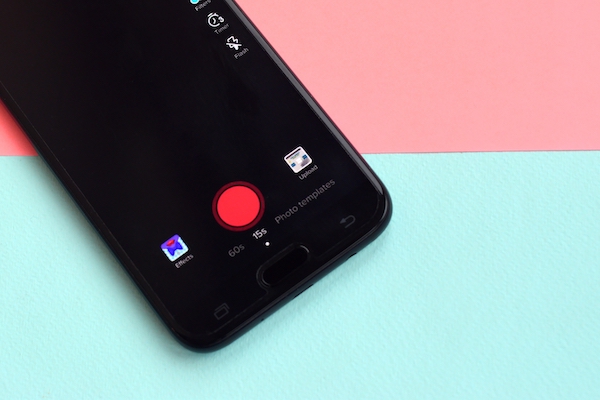TikTok app on a phone