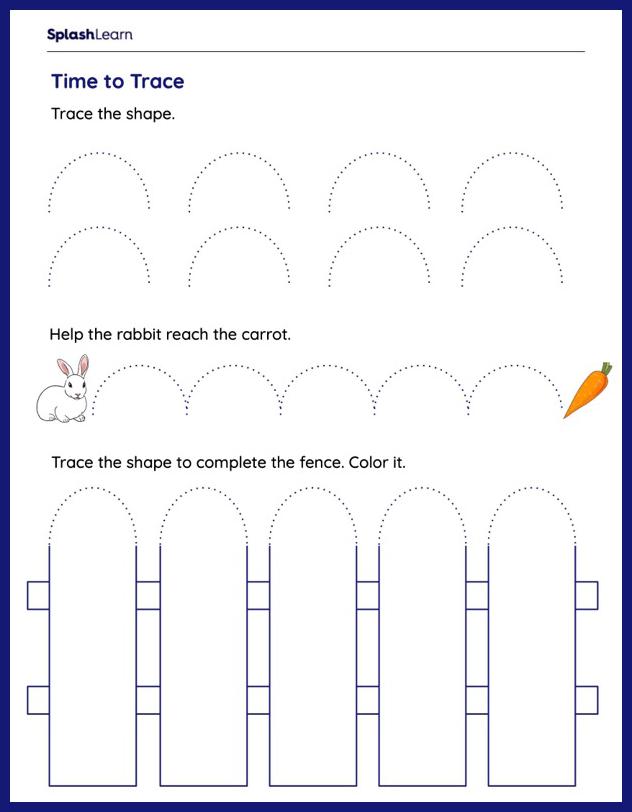 Letter Tracing Worksheet for Pre-K: Trace and Learn the Shape