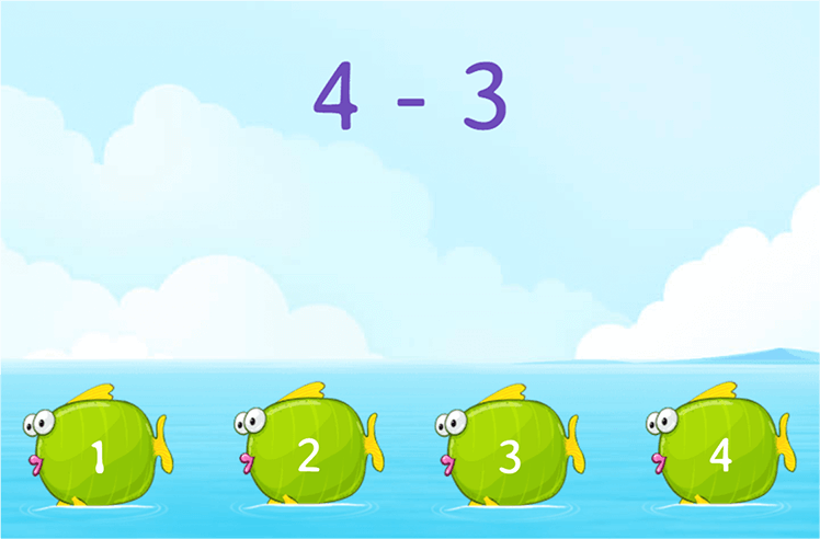 Subtraction game for K: Subtracting within 5