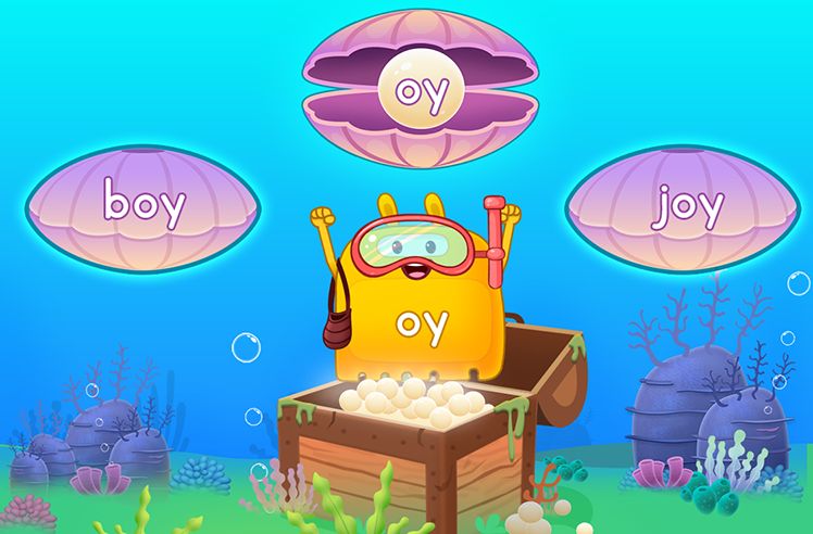 Diphthongs game for 2: Exploring Words with Diphthongs - OY