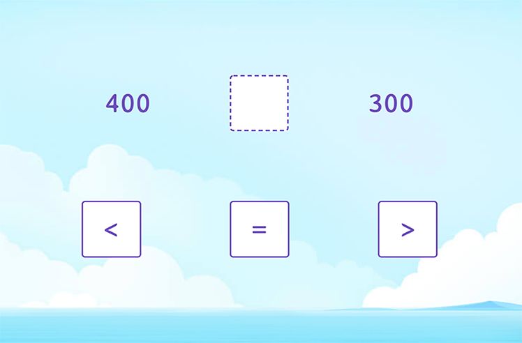 Compare 3-Digit Numbers game for 2: Comparing 3-Digit Numbers
