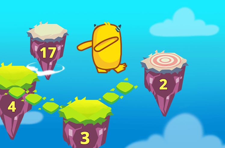 Number Sequence game for K: Counting by 1s within 20