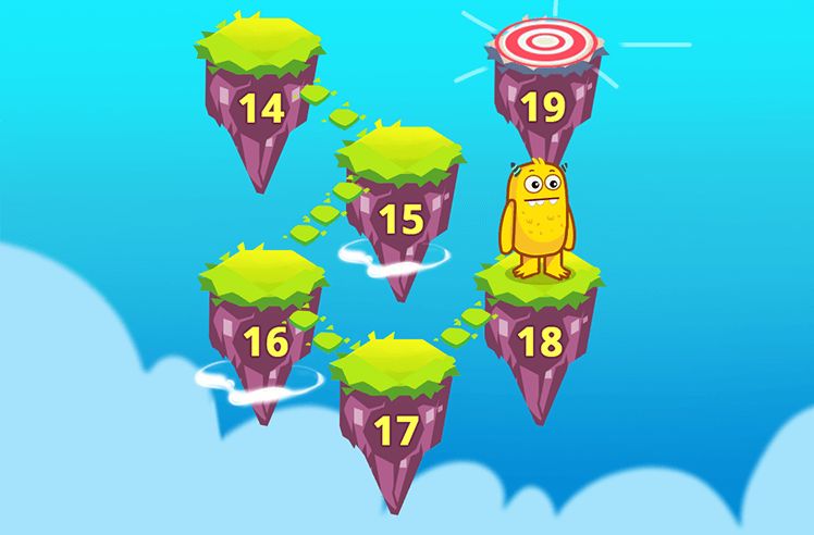 Number Sequence game for K: Counting Forward from Any Number within 20