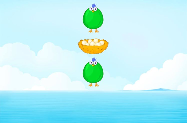 Positional Words game for K: Identifying Objects Above and Below