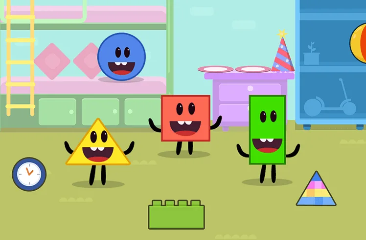 2D Shapes game for Pre-K: Finding Shapes All Around Us