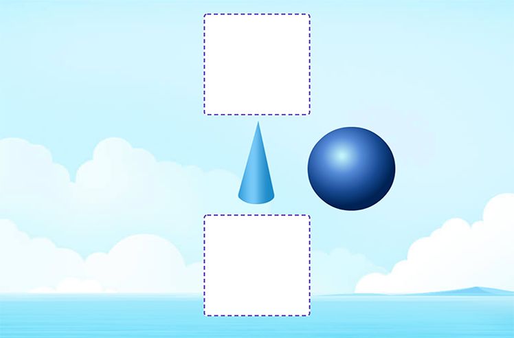 Positional Words game for K: Placing Objects on Different Positions
