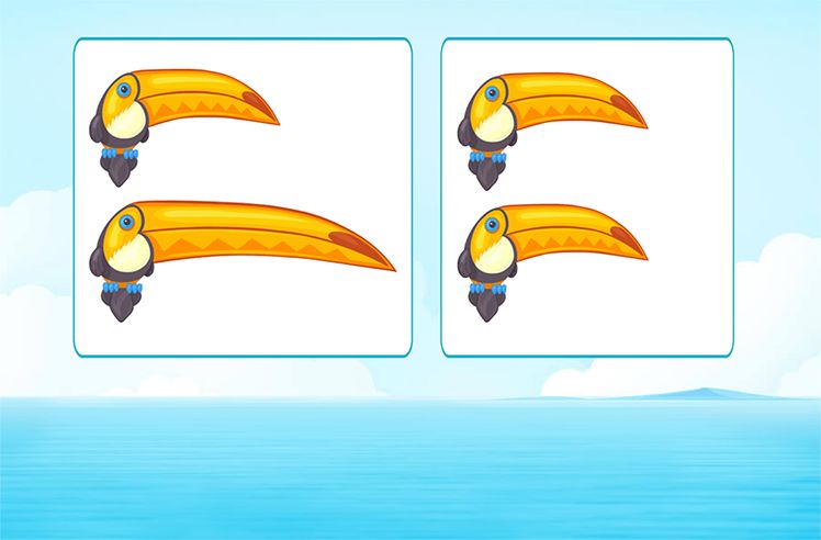 Comparing Lengths game for K: Equal Lengths