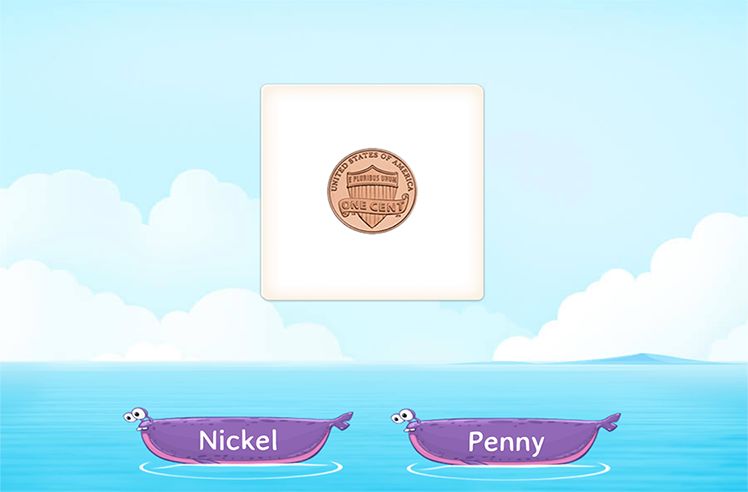 Identify Coins game for 1: Different Types of Coins
