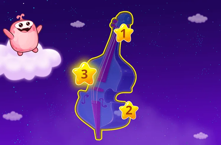Number Recognition Within 5 game for Pre-K: Counting Along with the Stars from 1 to 3