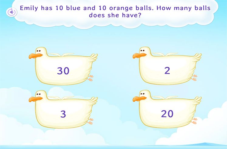 Word Problems game for 2: Word Problems on Counting by Tens