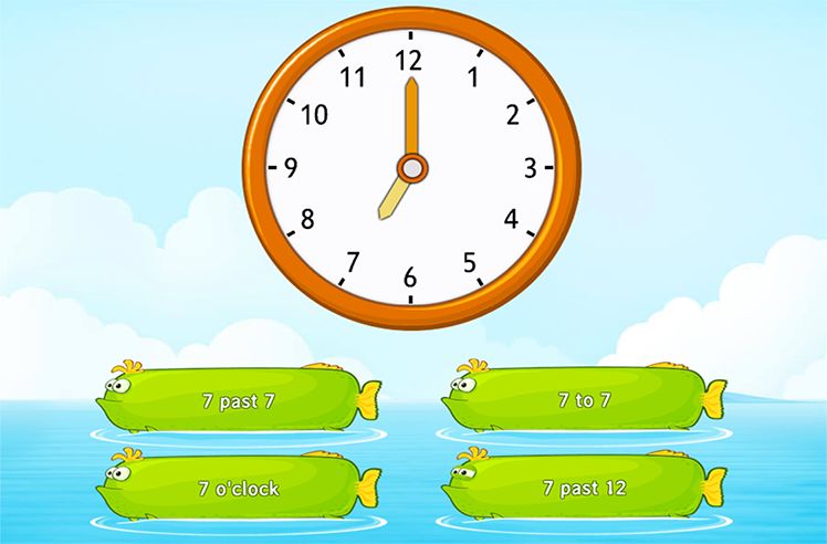 Time In Hours game for 1: Reading Time in Hours