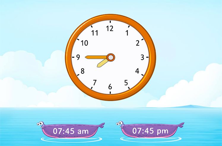 Am And Pm game for 1: Relating Activities with A.M. and P.M.