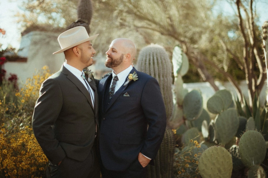 Alex Saenz and Charlie King wedding photo