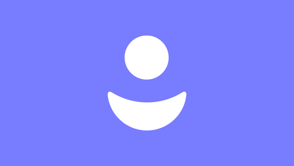 White GRIN logo on a purple background