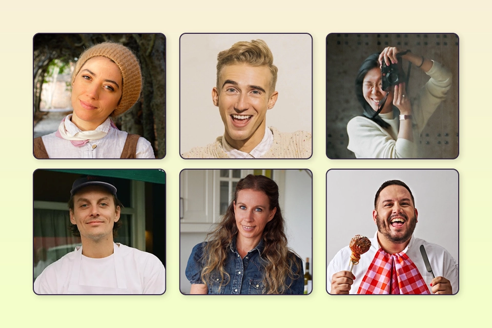 6 food influencers