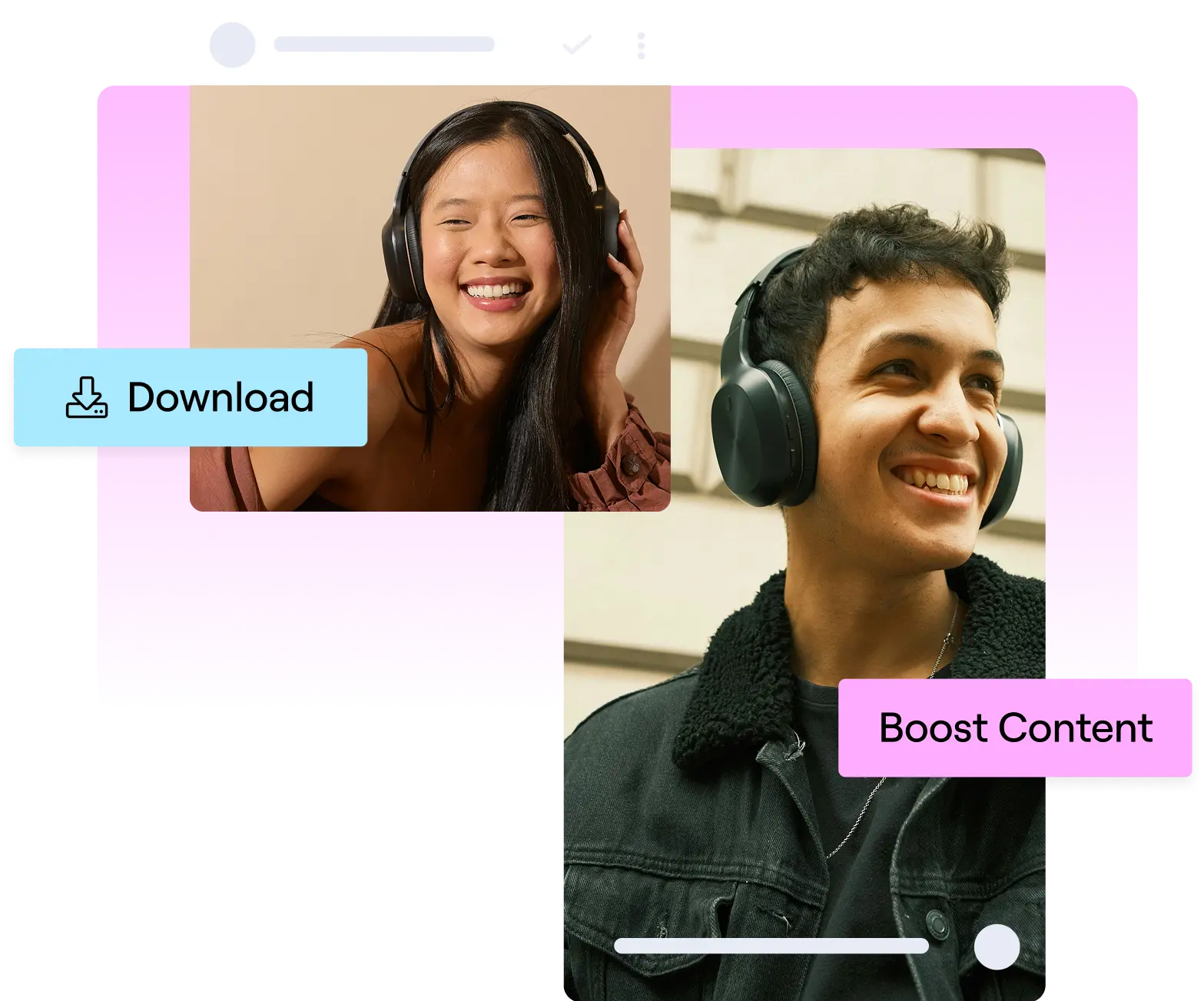 Creator content within GRIN's platform